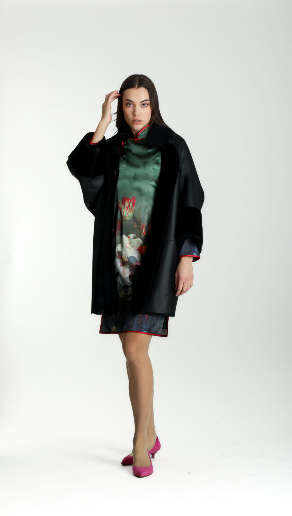 LAMMFELLJACKE SCHWARZ